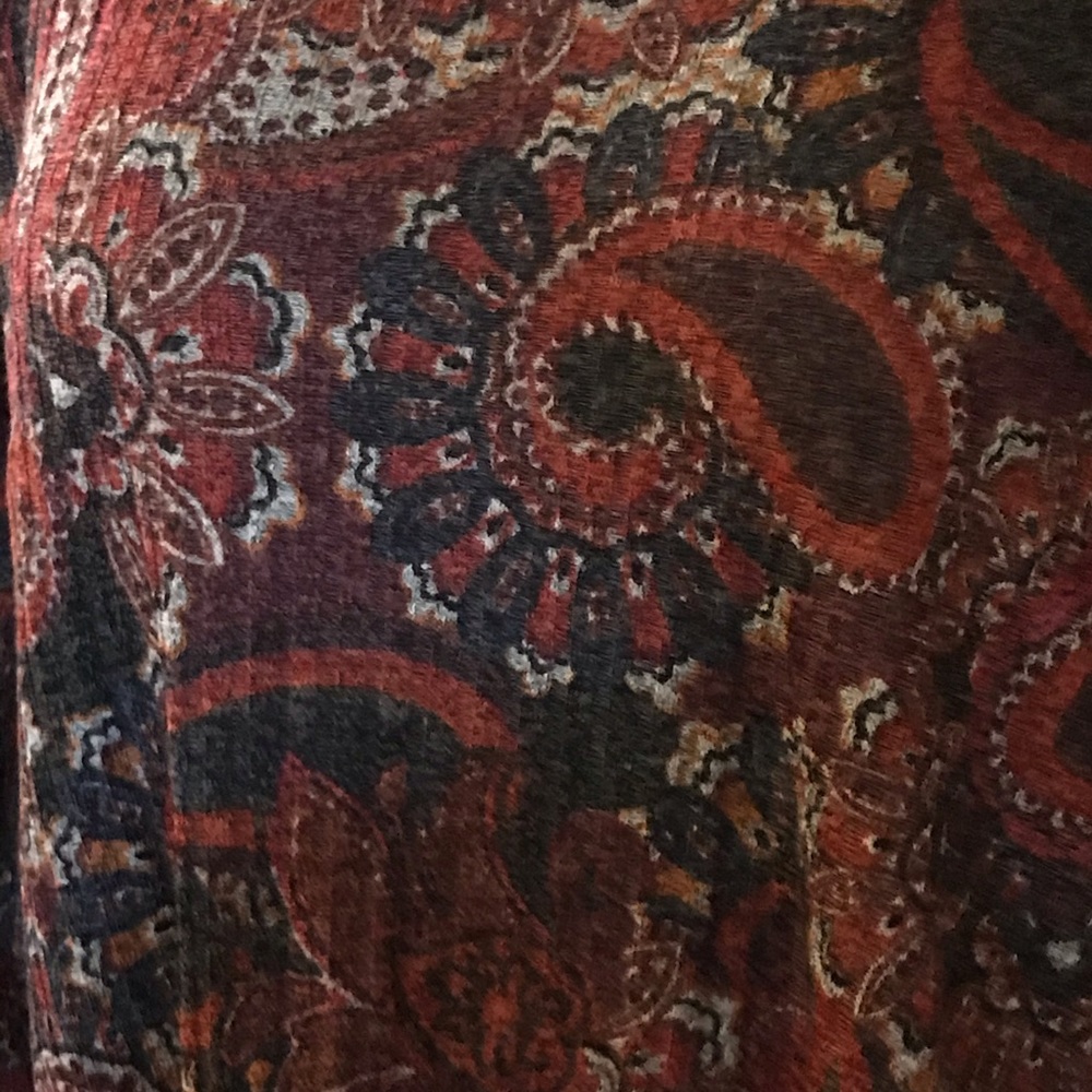 🆕 Bleeker & McDougal Paisley Print Top-1X - Picture 5 of 7